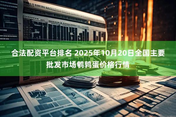合法配资平台排名 2025年10月20日全国主要批发市场鹌鹑蛋价格行情